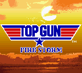Top Gun - Fire Storm (USA) (En,Fr,De,Es,It,Nl) Title Screen